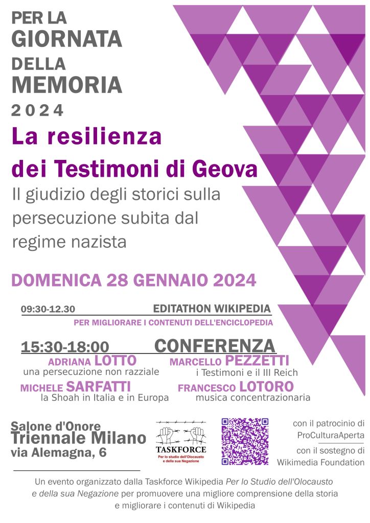 WikiGiornata della Memoria 2024: La resilienza dei Testimoni di Geova
