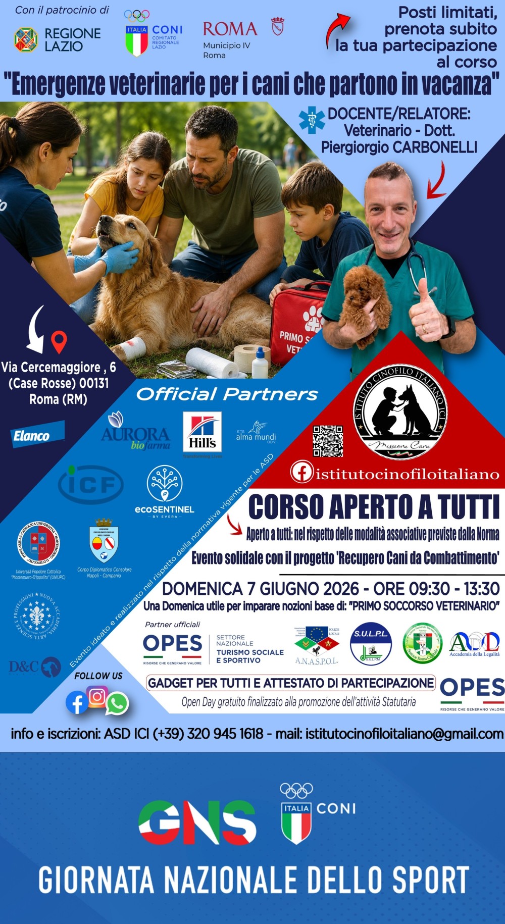 EMERGENZE VETERINARIE PER I CANI CHE PARTONO IN VACANZA.
