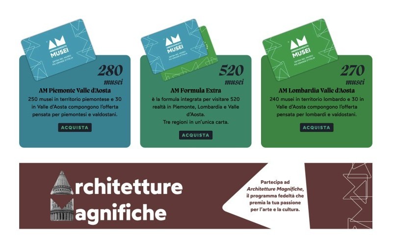 Abbonamento Musei Lombardia: 240 luoghi e 40 mostre per un'estate di cultura