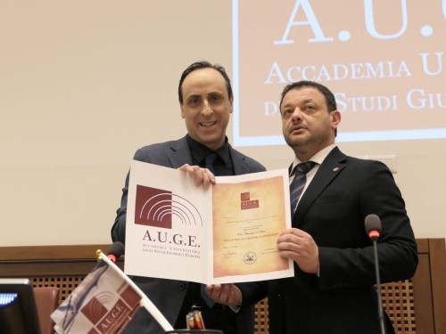 Antonello De Pierro senatore accademico Auge: “Il diritto deve essere la vera forza della società”